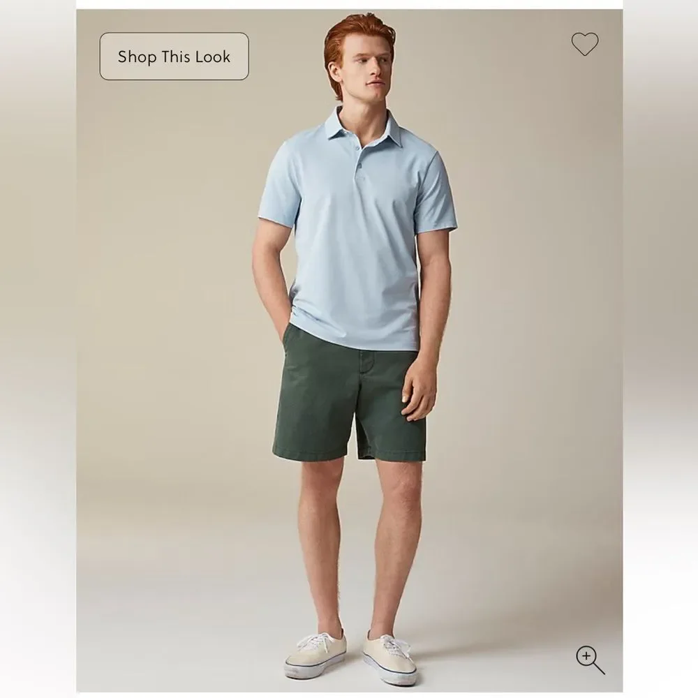 J. Crew performance polo shirt with COOLMAX technology. Size L.